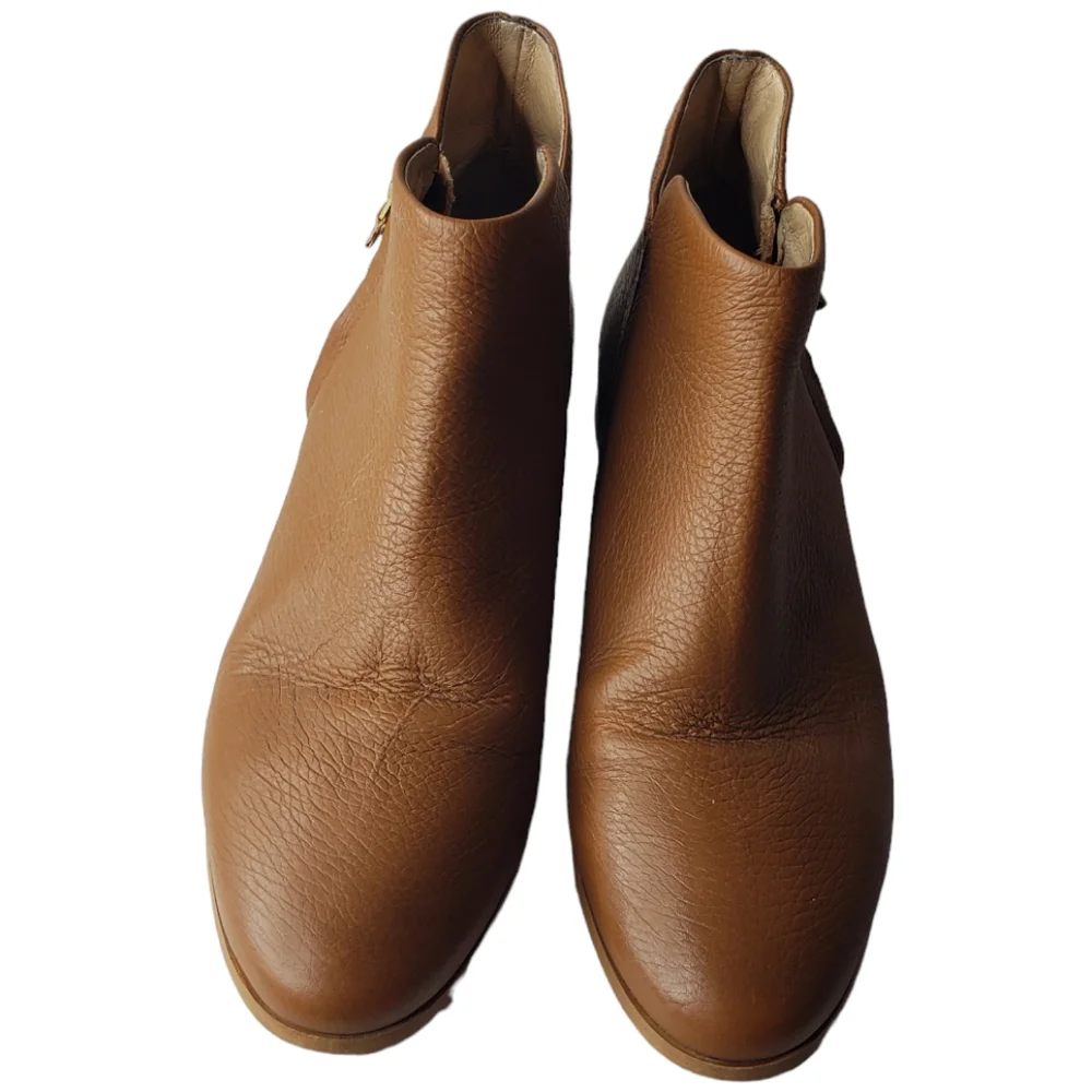Pebbled Leather Ankle Neutral Minimalist Fall Galleries Lafayette Paris Portugal